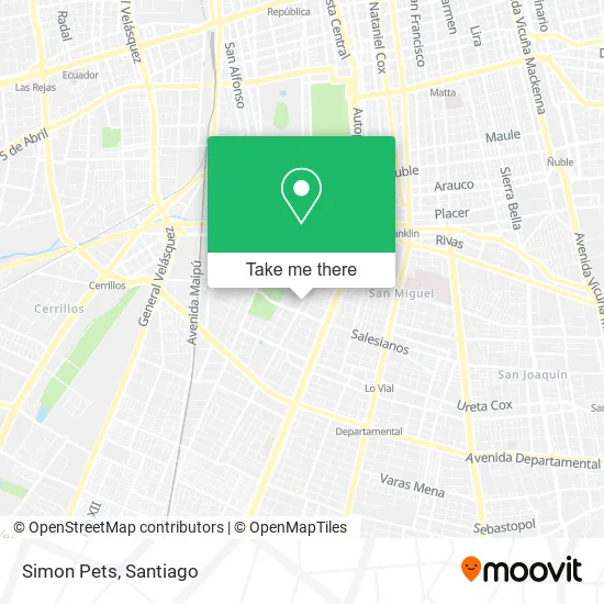 Simon Pets map