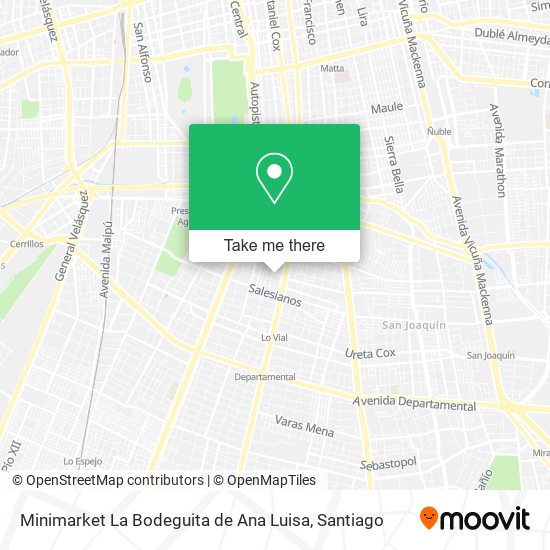 Mapa de Minimarket La Bodeguita de Ana Luisa