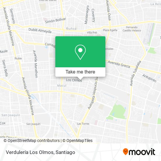 Verdulería Los Olmos map