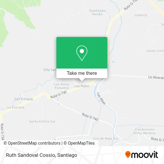Ruth Sandoval Cossio map