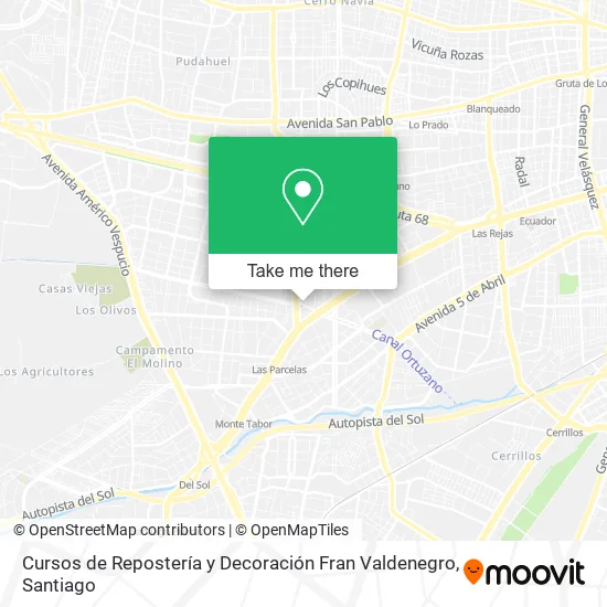 Cursos de Repostería y Decoración Fran Valdenegro map