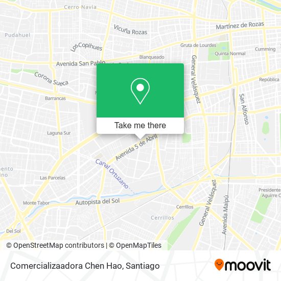 Mapa de Comercializaadora Chen Hao