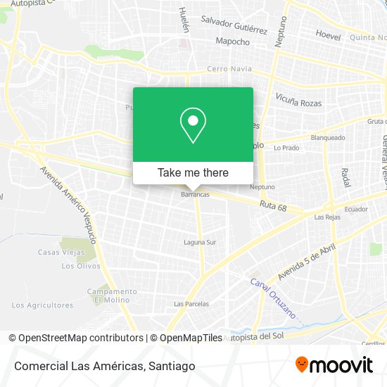 Comercial Las Américas map