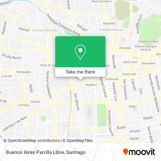 Buenos Aires Parrilla Libre map