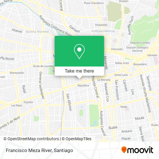 Mapa de Francisco Meza River