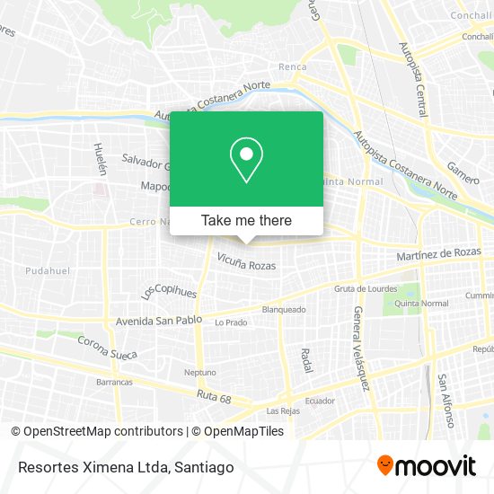 Resortes Ximena Ltda map