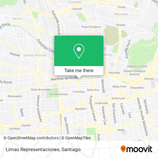 Limao Representaciones map