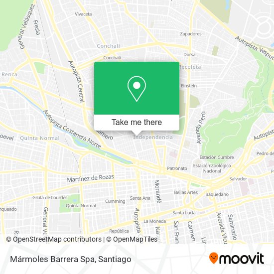 Mapa de Mármoles Barrera Spa