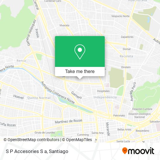 Mapa de S P Accesories S a