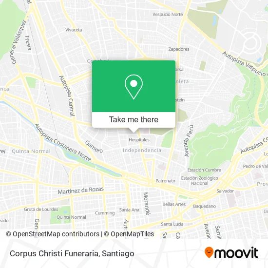 Corpus Christi Funeraria map