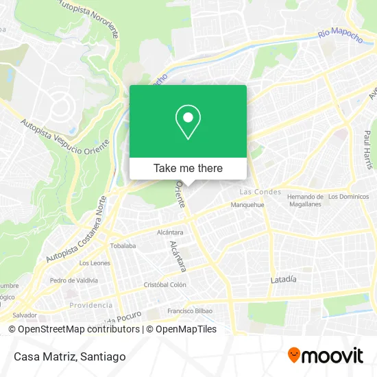 Casa Matriz map