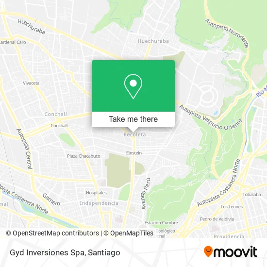 Gyd Inversiones Spa map