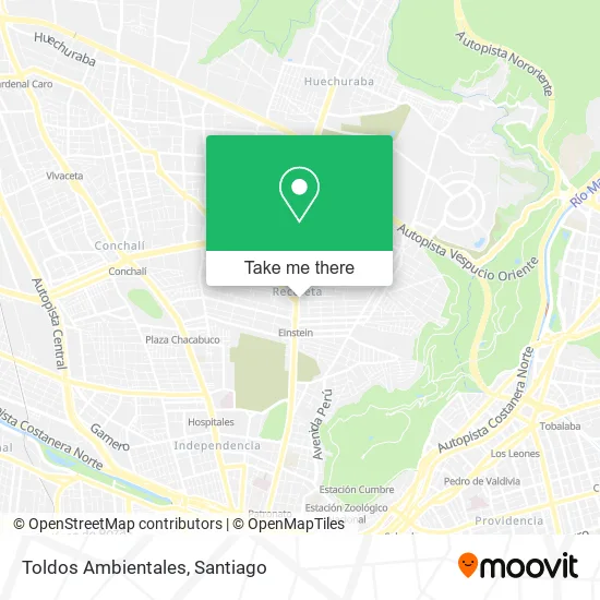 Toldos Ambientales map