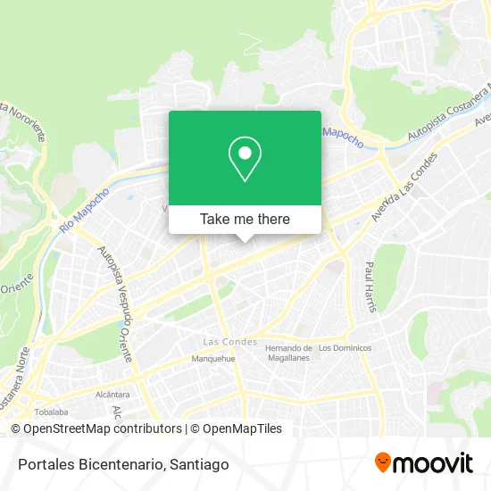 Portales Bicentenario map