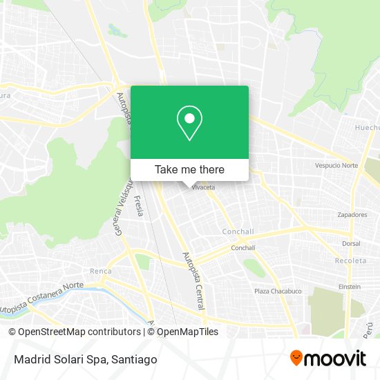 Mapa de Madrid Solari Spa