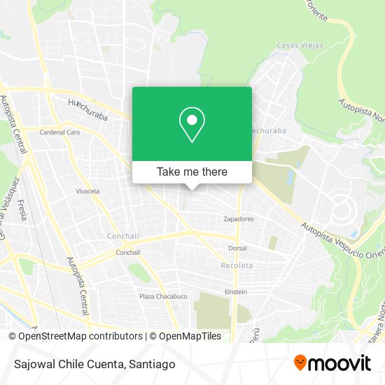Mapa de Sajowal Chile Cuenta