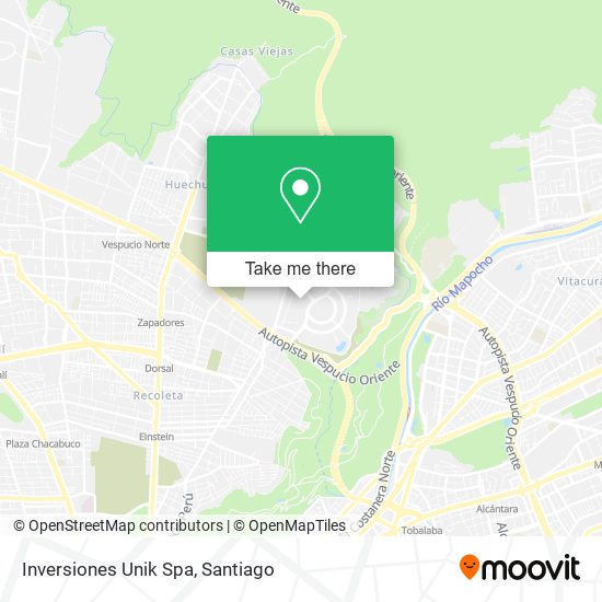 Mapa de Inversiones Unik Spa