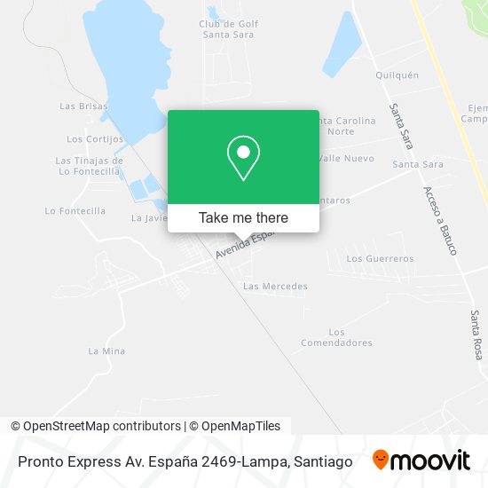 Mapa de Pronto Express Av. España 2469-Lampa