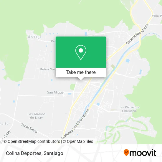 Colina Deportes map