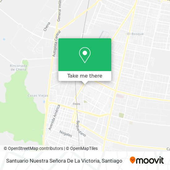 Mapa de Santuario Nuestra Señora De La Victoria