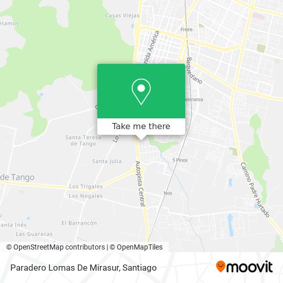 Paradero Lomas De Mirasur map