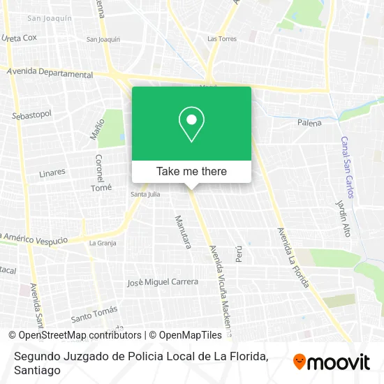Segundo Juzgado de Policia Local de La Florida map