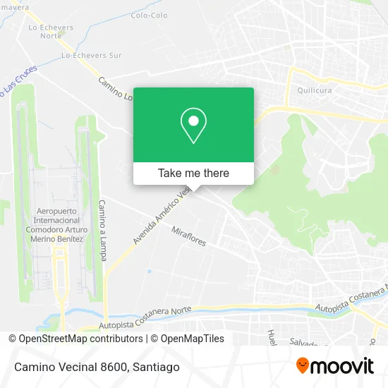 Camino Vecinal 8600 map