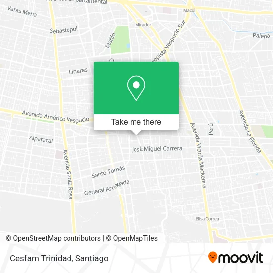Cesfam Trinidad map