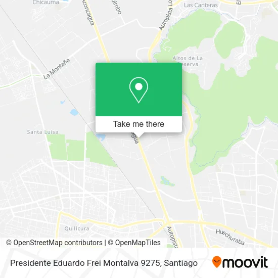 Presidente Eduardo Frei Montalva 9275 map