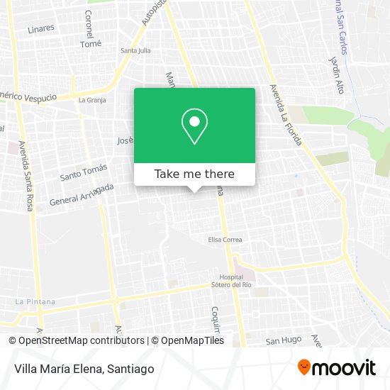 Villa María Elena map