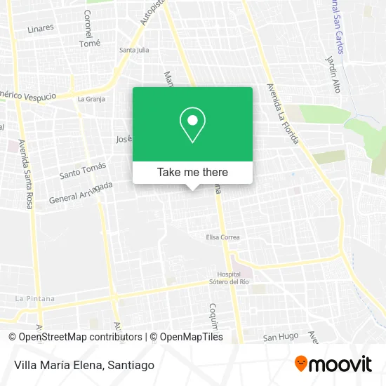 Villa María Elena map