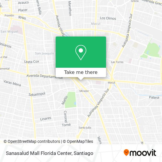 Mapa de Sanasalud Mall Florida Center