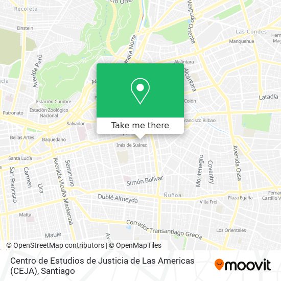 Mapa de Centro de Estudios de Justicia de Las Americas (CEJA)