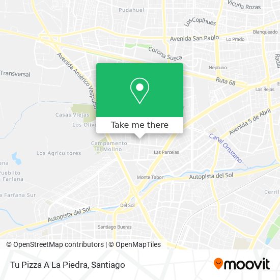 Tu Pizza A La Piedra map