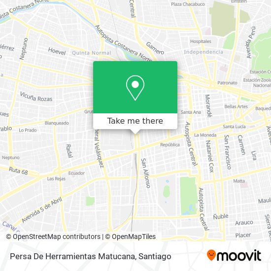 Persa De Herramientas Matucana map