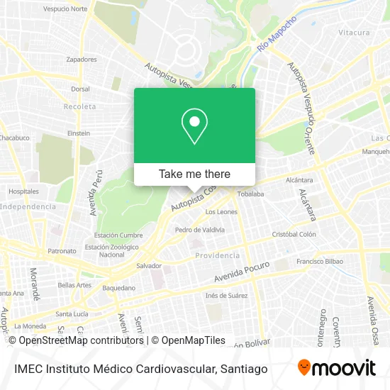 IMEC Instituto Médico Cardiovascular map