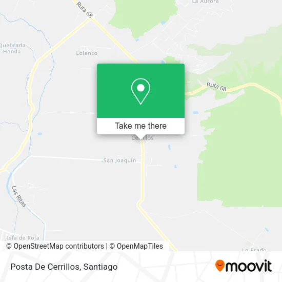 Posta De Cerrillos map