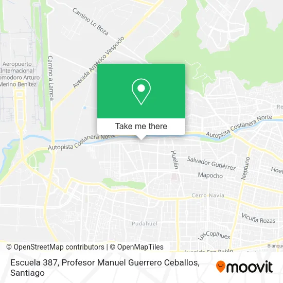 Escuela 387, Profesor Manuel Guerrero Ceballos map