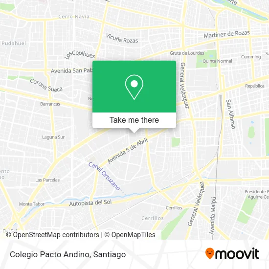 Colegio Pacto Andino map