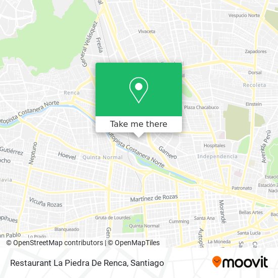 Restaurant La Piedra De Renca map