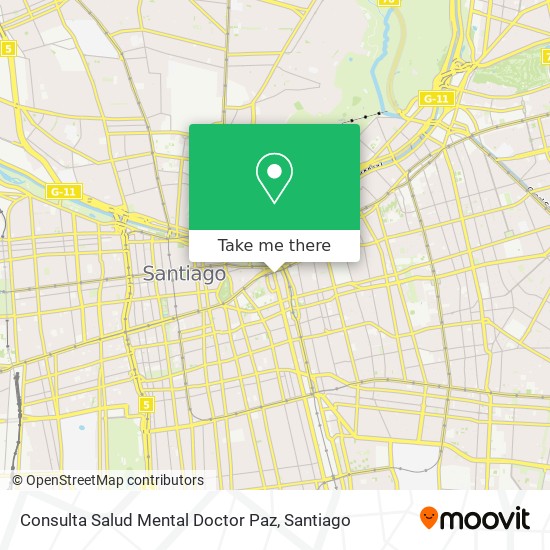 Consulta Salud Mental Doctor Paz map