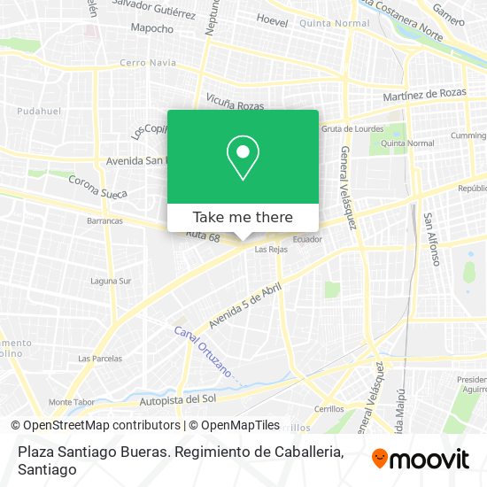 Plaza Santiago Bueras. Regimiento de Caballeria map