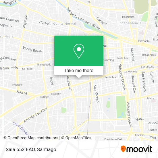 Sala 552 EAO map