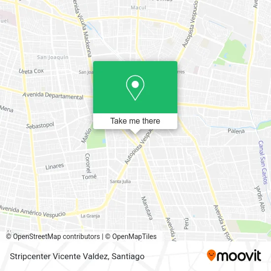 Stripcenter Vicente Valdez map