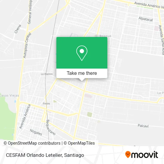 CESFAM Orlando Letelier map