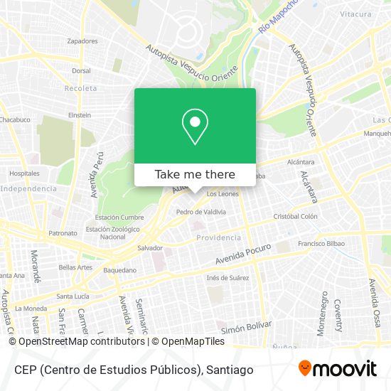 Mapa de CEP (Centro de Estudios Públicos)