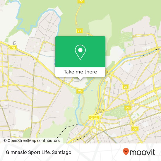 Gimnasio Sport Life map