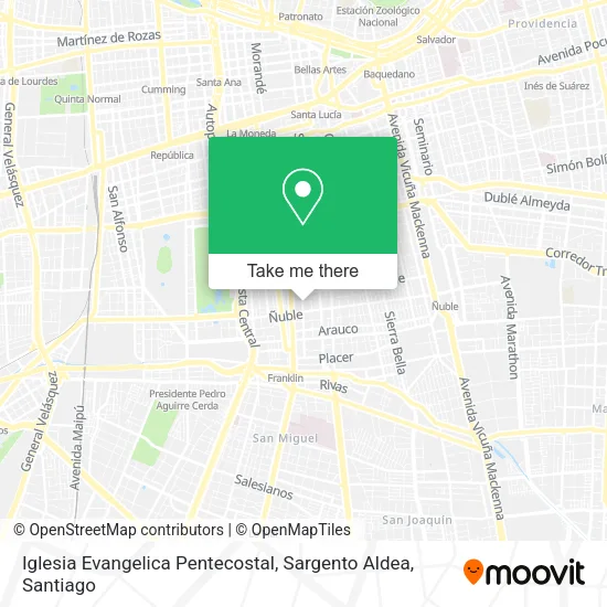 Iglesia Evangelica Pentecostal, Sargento Aldea map