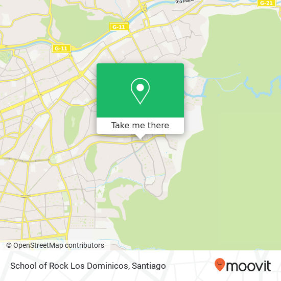 School of Rock Los Dominicos map