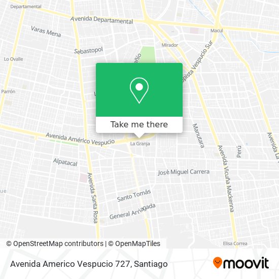 Mapa de Avenida Americo Vespucio 727